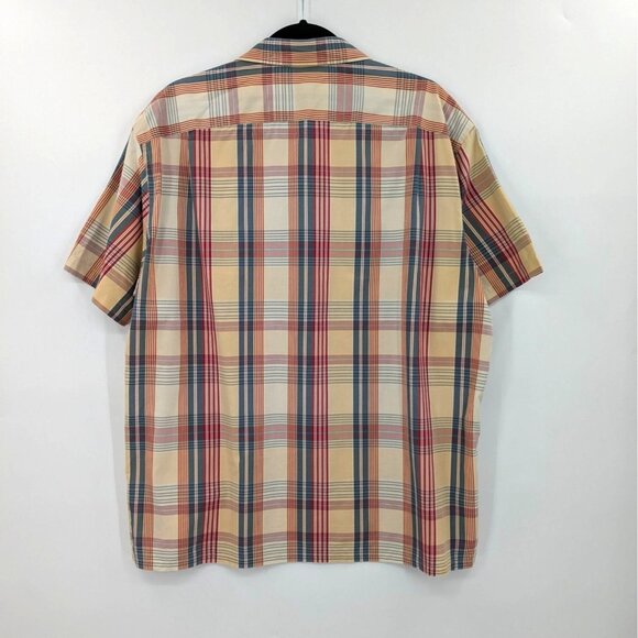 J.Crew Button-Down Shirt Men Size Large Plaid Short Sleeve Preppy Casual Cowboy - Picture 2 of 11
